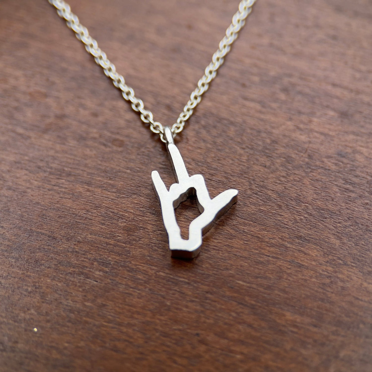 I fkin love you in Sign language Necklace | SS Sterling Silver