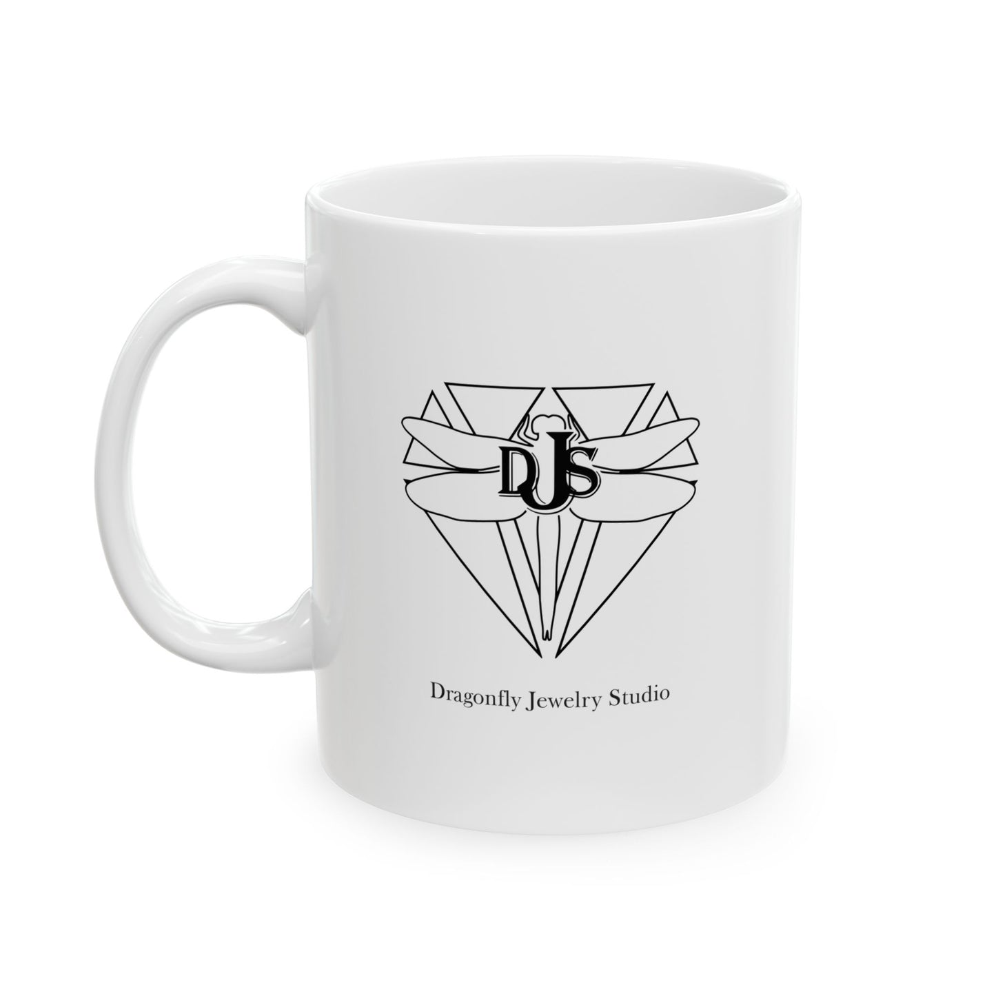 Dragonfly Jewelry Studio's Artistic Ceramic Mug