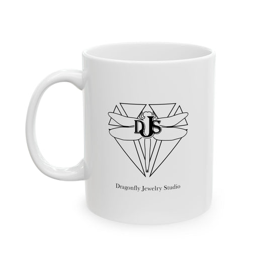 Dragonfly Jewelry Studio's Artistic Ceramic Mug