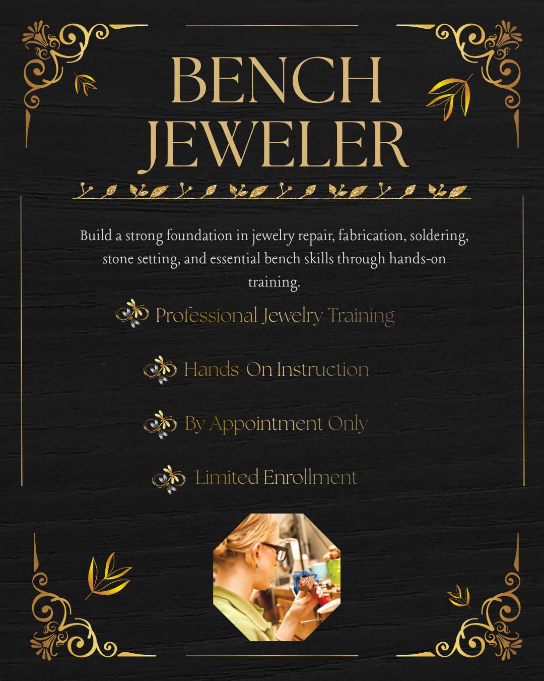 Certified Bench Jeweler – In Person