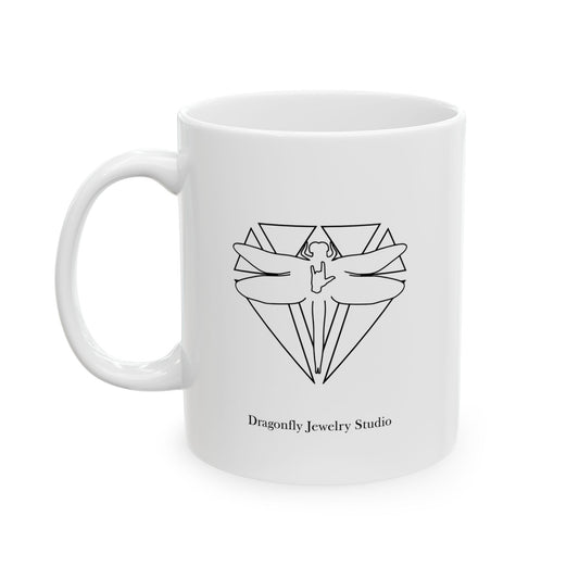 Dragonfly Jewelry Studio's Artistic Ceramic Mug
