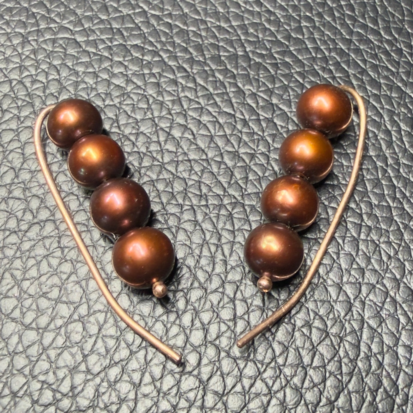 8mm Tahitian Pearl Slide Earrings | 14K Rose Gold