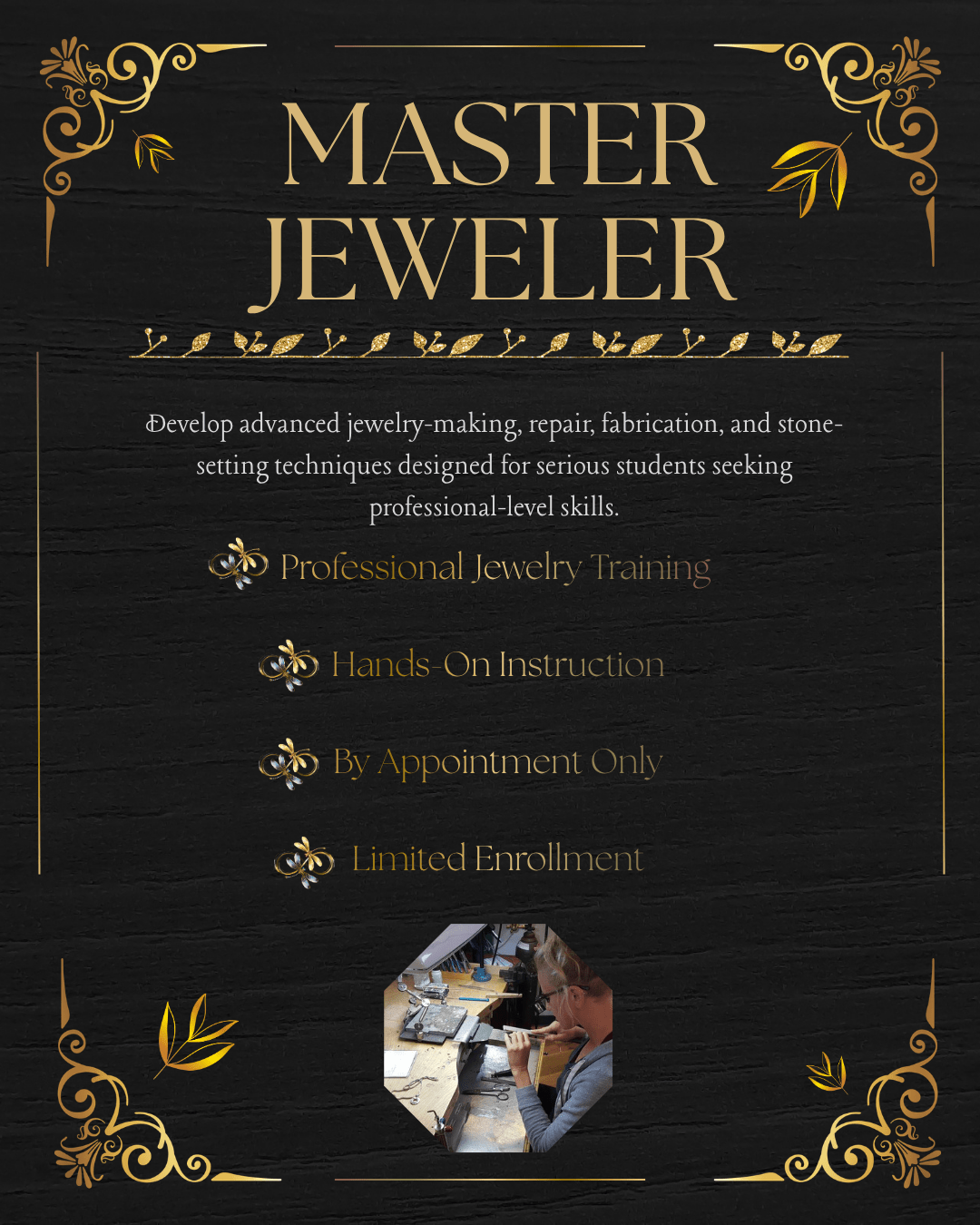 Certified Master Jeweler – In Person