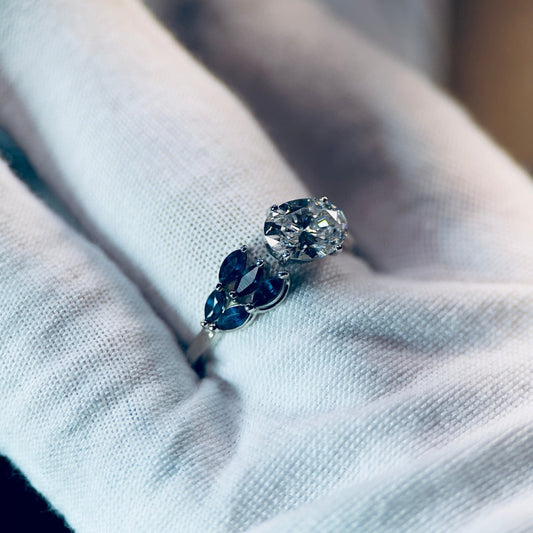 Celeste Bloom Ring | 14K White Gold