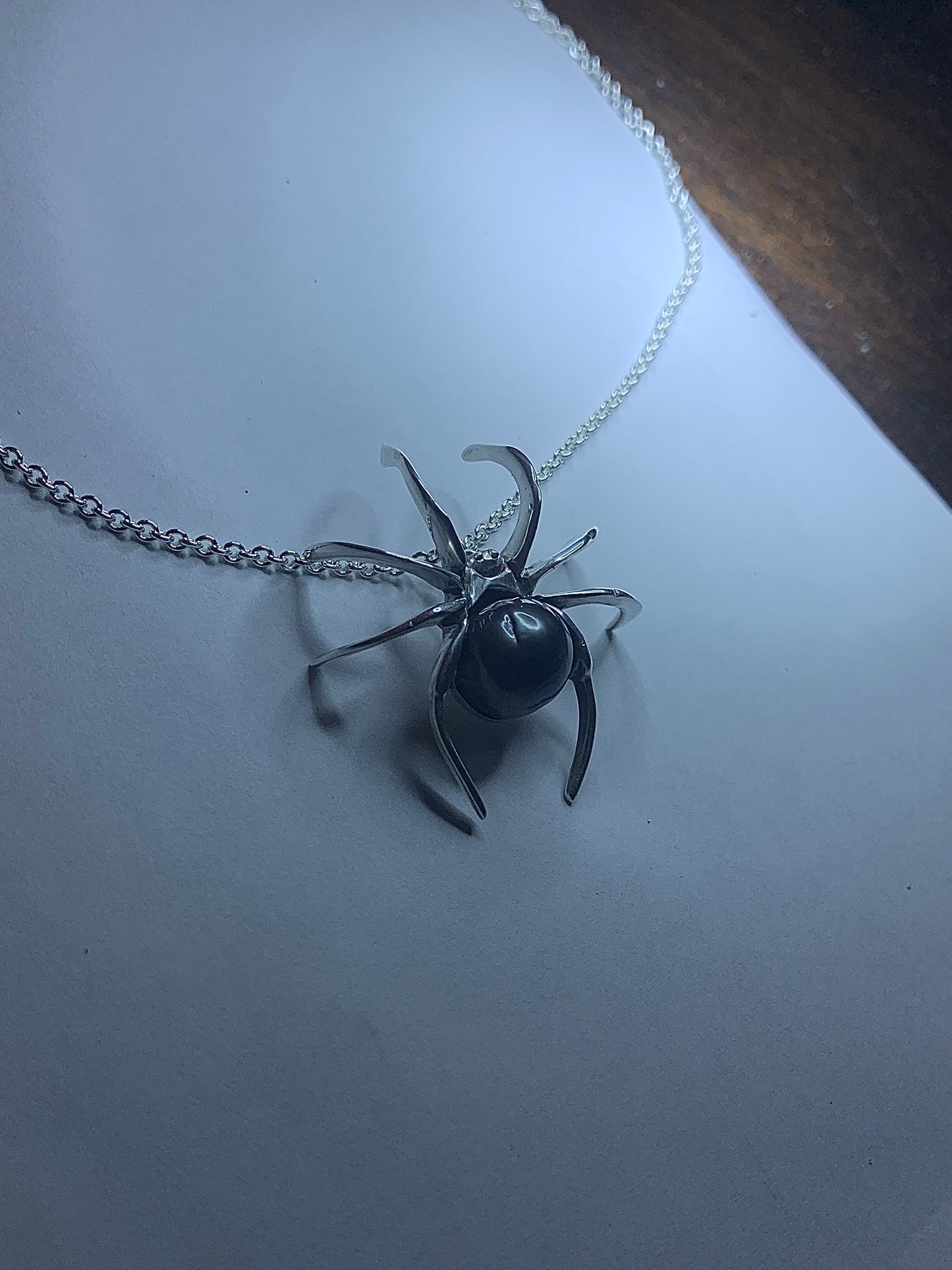 Beetlejuice Custom Silver Necklace
